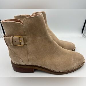 Cole Haan Grand os Hampshire Ankle Boot Dark Latte Suede Women’s Size 9B NEW